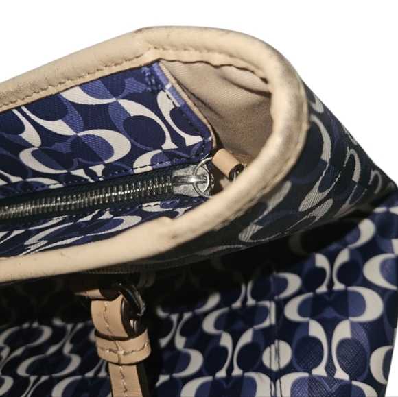 Coach Peyton Dream Blue Large Tote - Picture 7 of 10